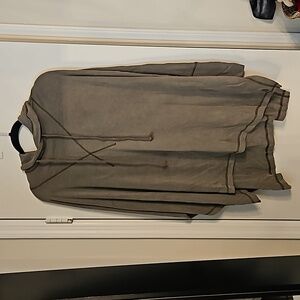 Oversized hooded top